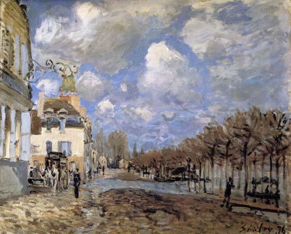 Alfred Sisley Flood at Port-Marly Norge oil painting art